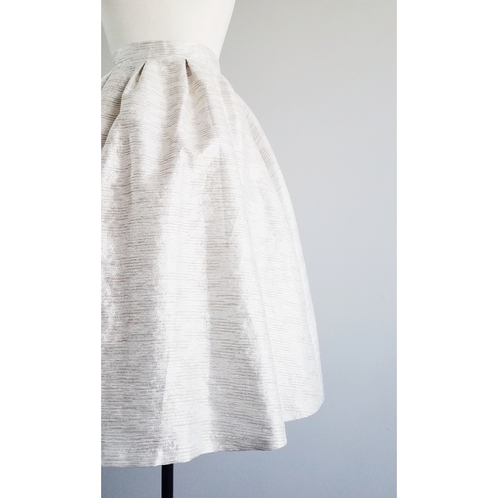 Shabby Apple Silver / Tan Manhattan Midi Skirt - Picture 5 of 8